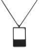 MMA ONE NATION NECKLACE MATTE BLACK PLATED CHAIN WTH PENDANT