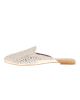 MISHKAT FEMALE SLIPPER/FLAP #LS264FP -WHT/GLD-42-Nafees