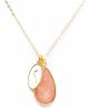 MMA CALIGRAPHY NECKLACE ORTHOCLASE PENDANT WITH G/CHAIN