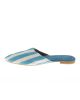 MISHKAT FEMALE SLIPPER/POINTED  #LS280PT -WHT/TURQ-42-Mukhatat